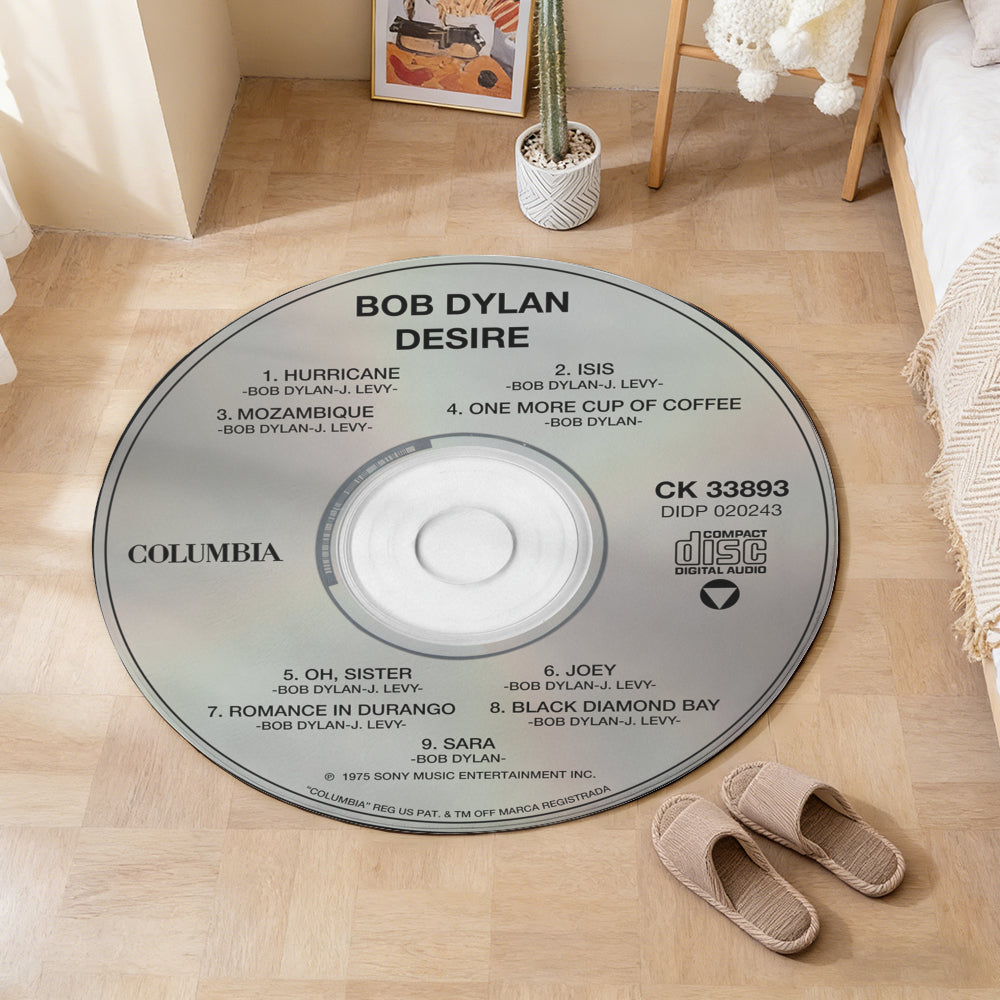 Bob Dylan – Desire Album Music CD Round Rug