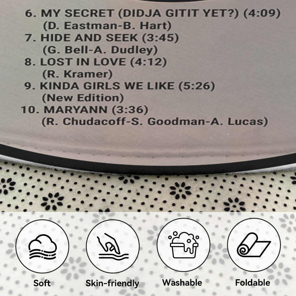 New Edition Album Music CD Round Rug
