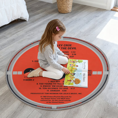 Motley Crue - Shout at the Devil Album Music CD Round Rug