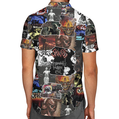 Skinless Albums Covers Collage Unisex Hawaiian Shirt