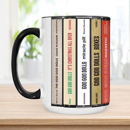 Goo Goo Dolls Albums Cassette Collection Retro Accent Mug