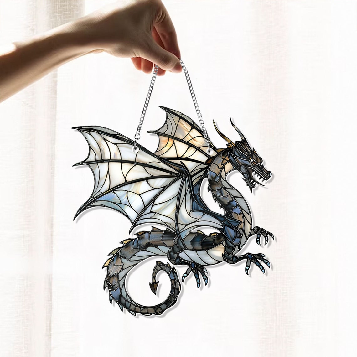 Fantasy Dragon Acrylic Window Hangings, Dragon lovers gift