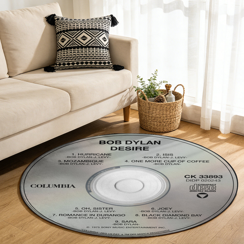 Bob Dylan – Desire Album Music CD Round Rug
