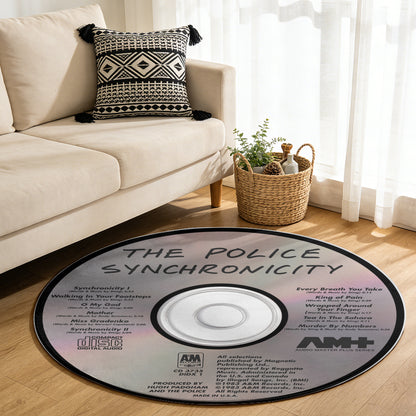The Police - Synchronicity Album Music CD Round Rug