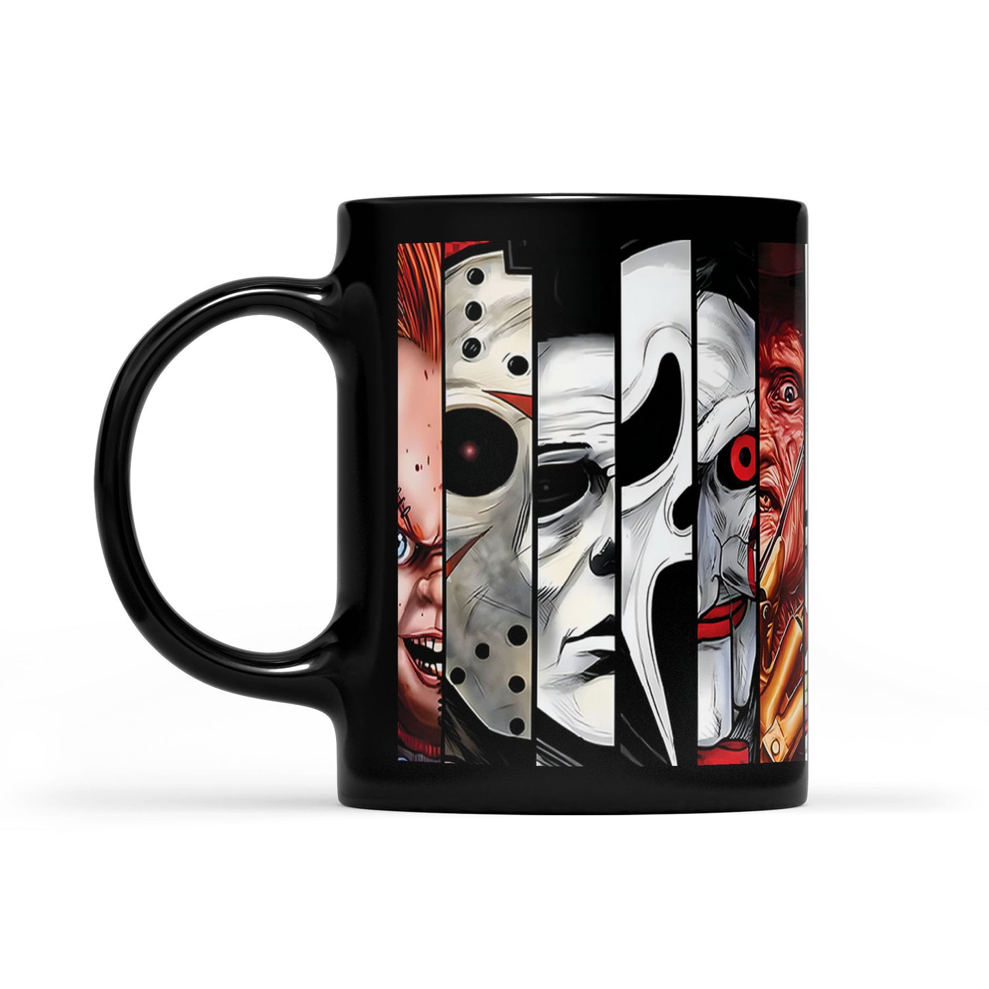 VHS Tape Halloween Movies Nostalgic Black Mug - Character Horror