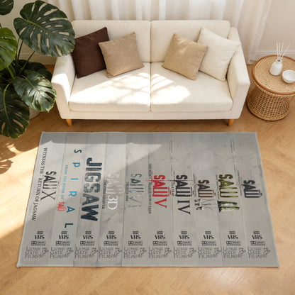 VHS Tape Classic SAW Horror Movies Indoor Rug