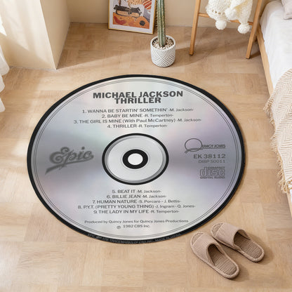 Michael Jackson - Thriller Album Music CD Round Rug