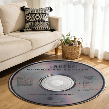 Grateful Dead – American Beauty Album Music CD Round Rug