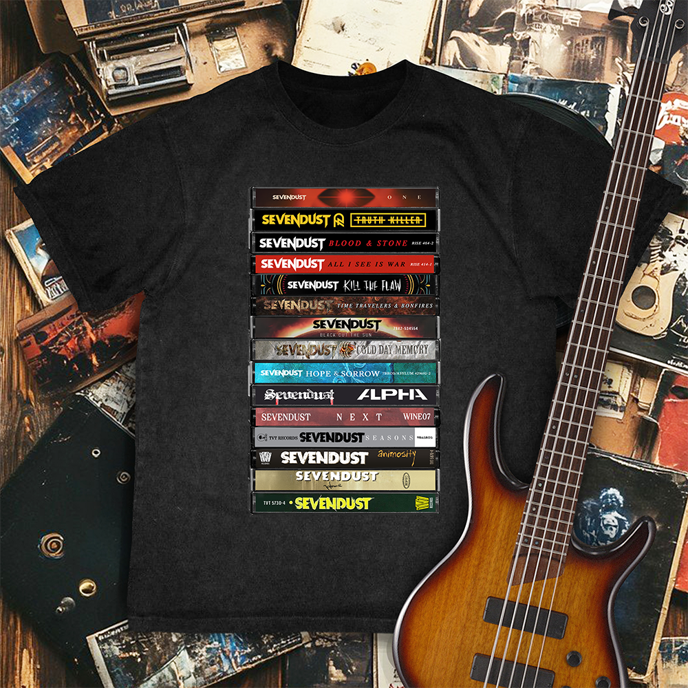 Sevendust Albums Cassette Retro Collection Premium Unisex T-Shirt