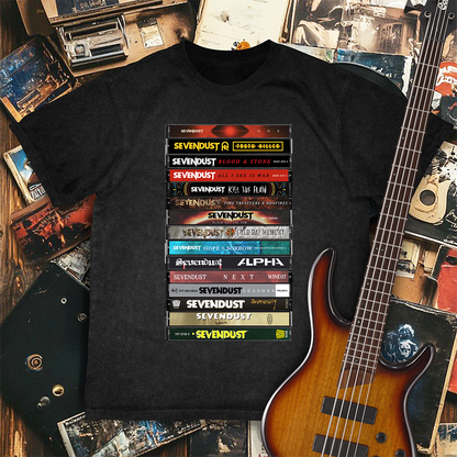 Sevendust Albums Cassette Retro Collection Premium Unisex T-Shirt