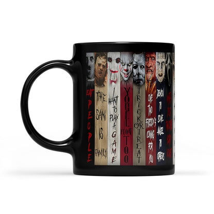 Halloween Horror Character Movies Nostalgic Black Mug