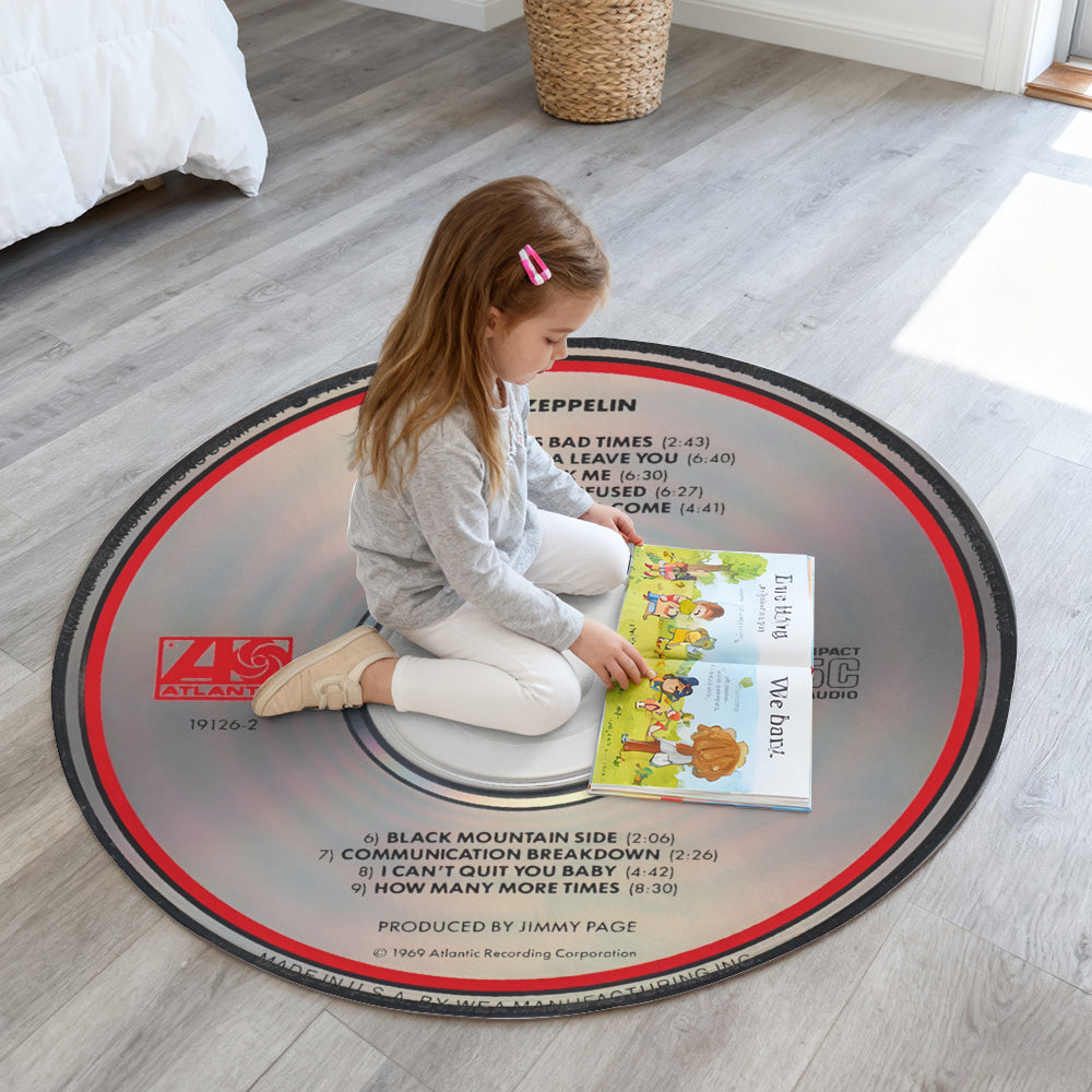 Led Zeppelin - Debut Album Music CD Round Rug