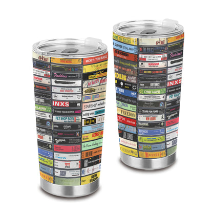 Classic 80s Single Tapes Cassette 20oz Tumbler