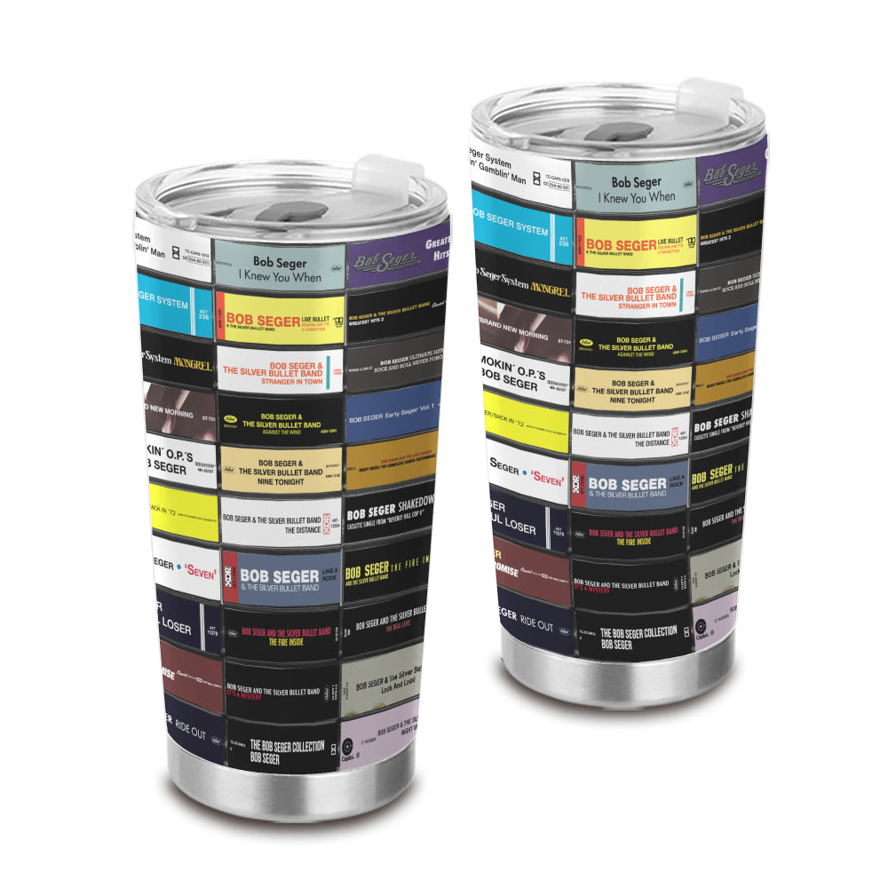 Bob Seger Tapes Cassette 20oz Tumbler