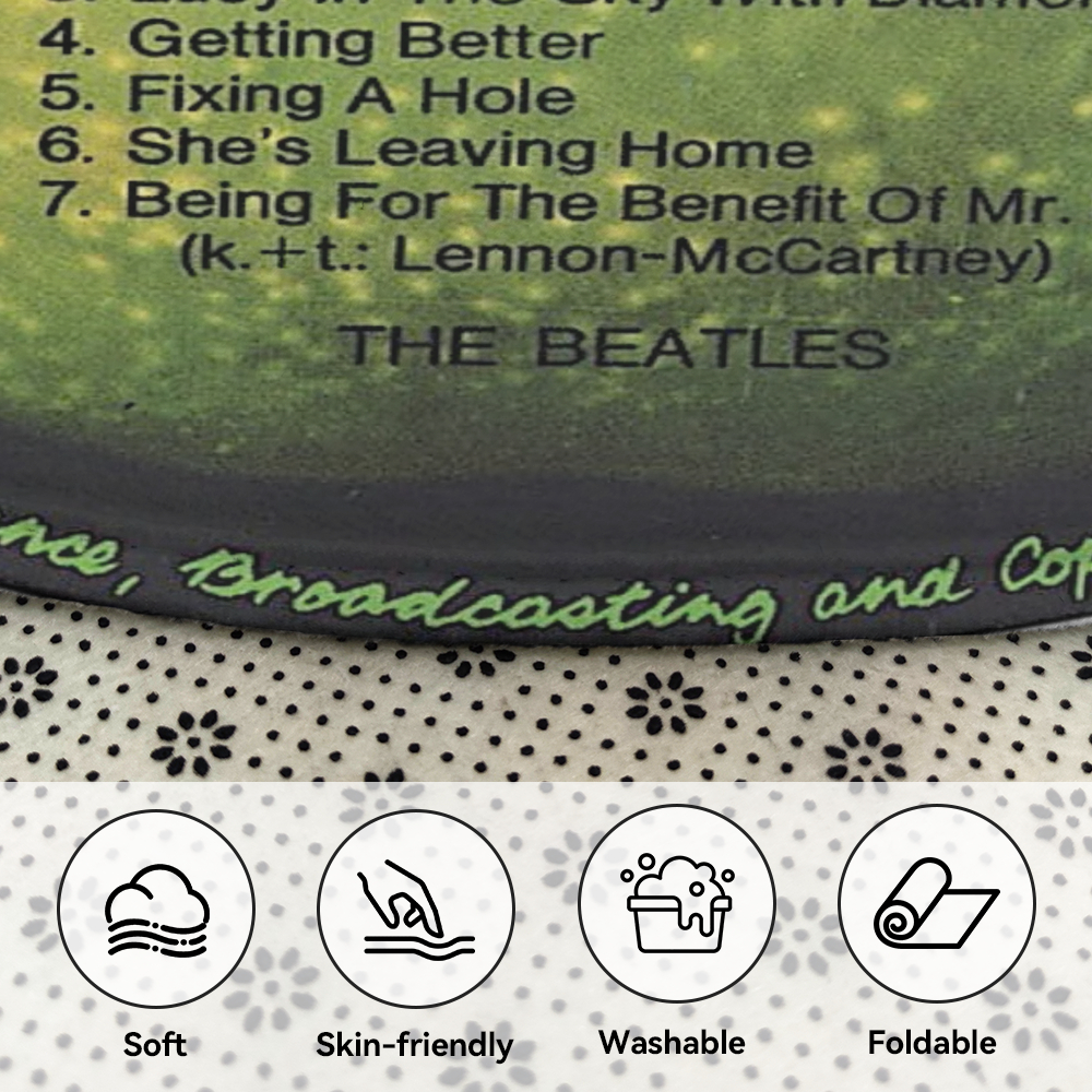 The Beatles – Sgt. Pepper's Lonely Hearts Club Band Album Music LP Round Rug