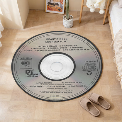 Beastie Boys - Licensed to Ill Album Music CD Round Rug
