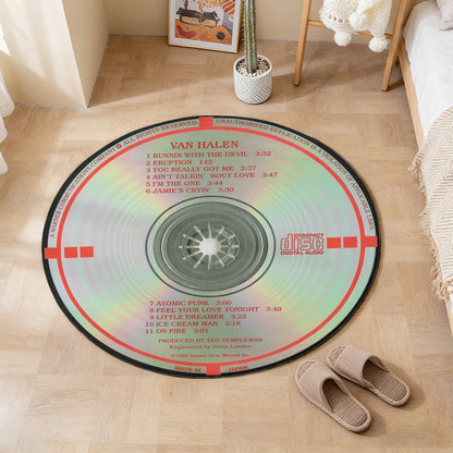 Van Halen Album Music CD Round Rug