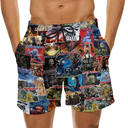IM Albums Covers Collage Unisex Hawaiian Shorts