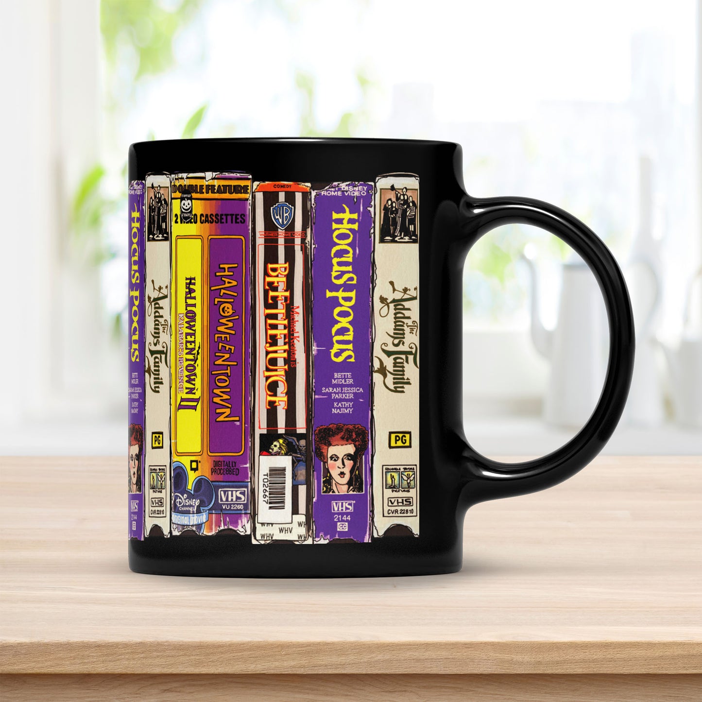VHS Tape 90s Kids Nostalgic Movies Retro Black Mug