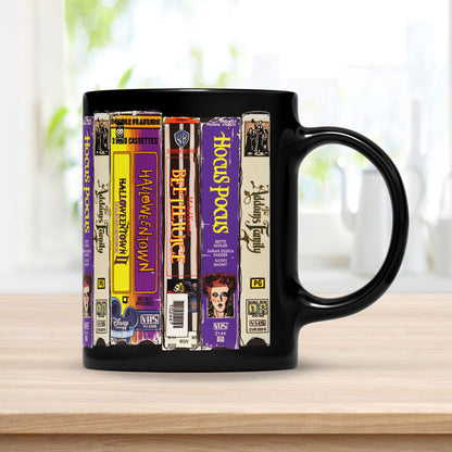 VHS Tape 90s Kids Nostalgic Movies Retro Black Mug