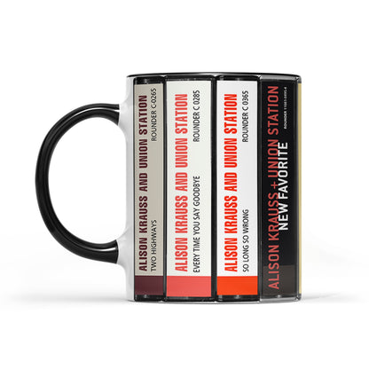Alison Krauss & Union Station Albums Cassette Collection Retro Accent Mug