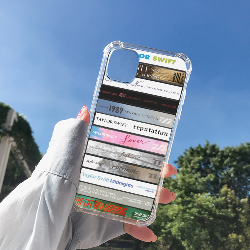 Taylor Swift Albums Cassette Collection Retro Phone Case (Taylor's Version)