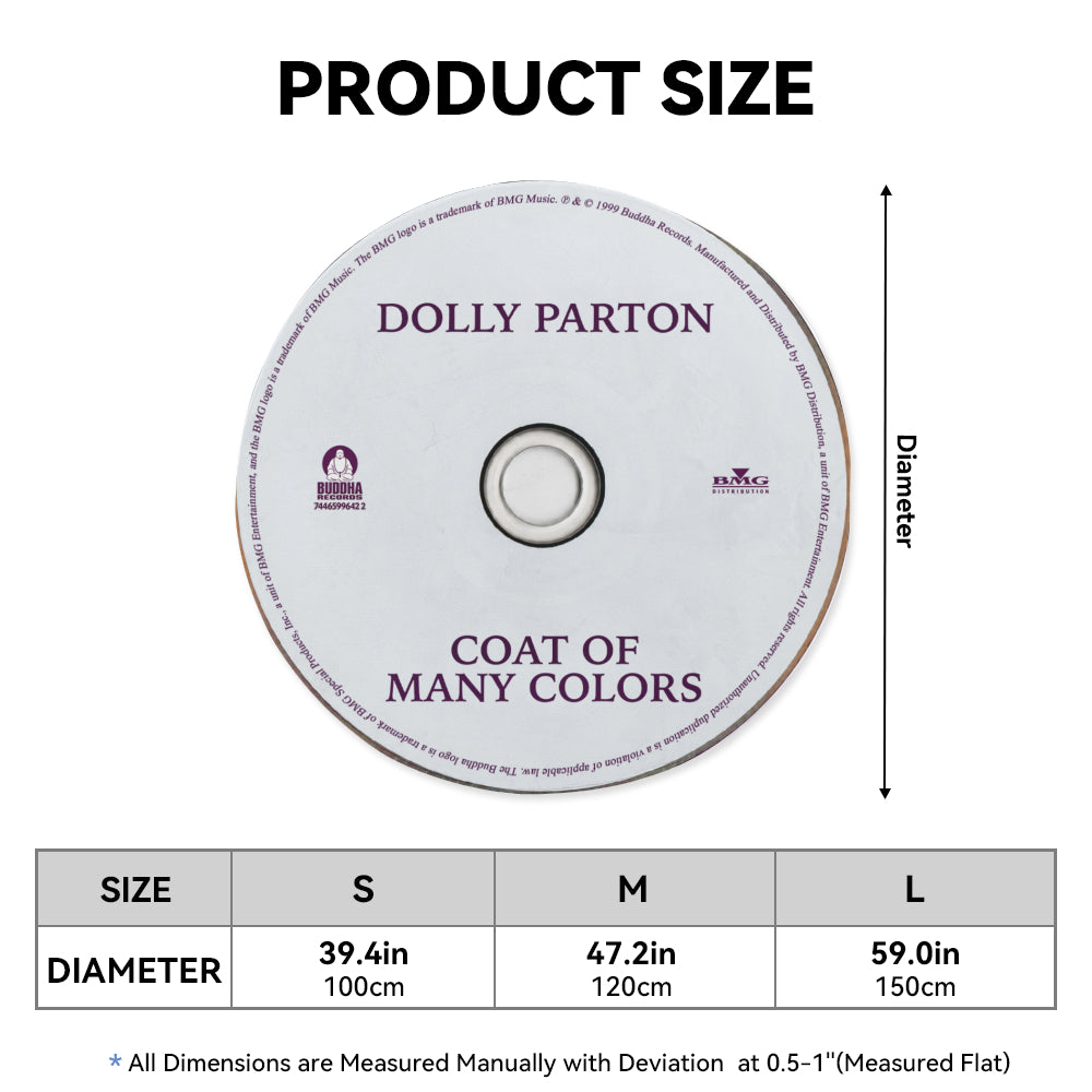Coat of Many Colors - Dolly Parton Album Music CD Round Rug