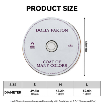 Coat of Many Colors - Dolly Parton Album Music CD Round Rug