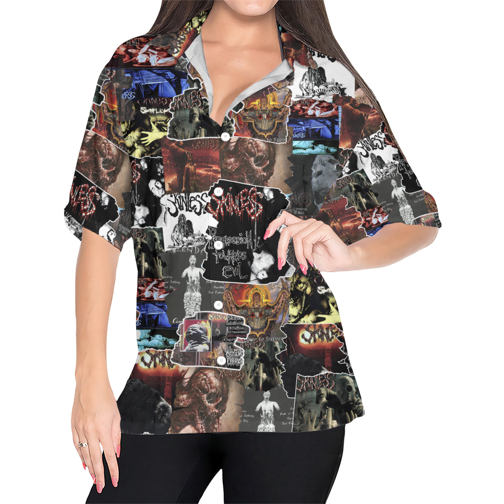 Skinless Albums Covers Collage Unisex Hawaiian Shirt
