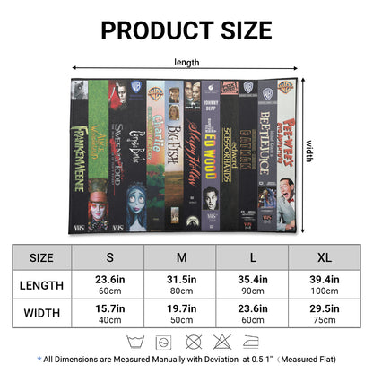 VHS Tape Classic TIM BURTON Movies Indoor Rug