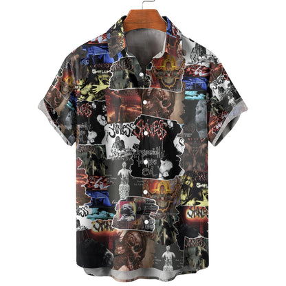 Skinless Albums Covers Collage Unisex Hawaiian Shirt