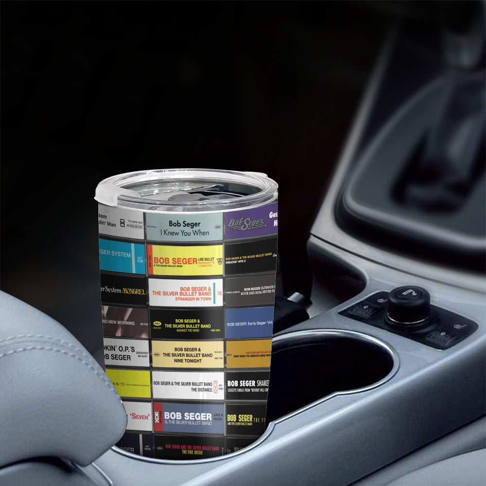 Bob Seger Tapes Cassette 20oz Tumbler