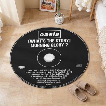 Oasis – (What's The Story) Morning Glory? Album Music CD Round Rug (Copy)