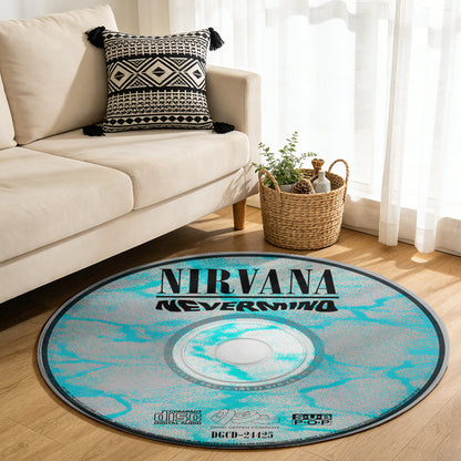 Nirvana - Nevermind Album Music CD Round Rug