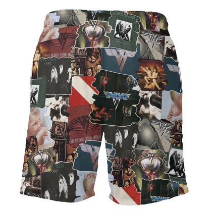 Van Halen Albums Covers Collage Unisex Hawaiian Shorts