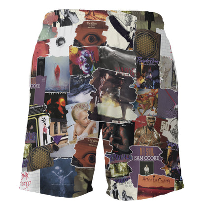 Custom Request Albums Covers Collage Unisex Hawaiian Shorts