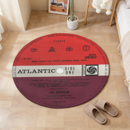 Led Zeppelin - Led Zeppelin IV Album Music LP Round Rug