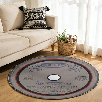 Bon Jovi – New Jersey Album Music CD Round Rug