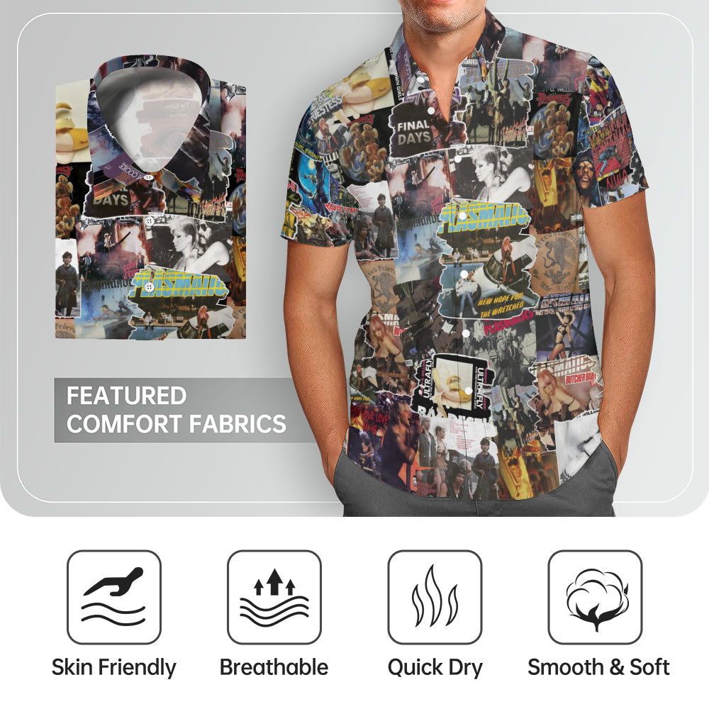 Custom Request Albums Covers Collage Unisex Hawaiian Shirt