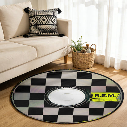 R.E.M. - Out of Time Album Music CD Round Rug