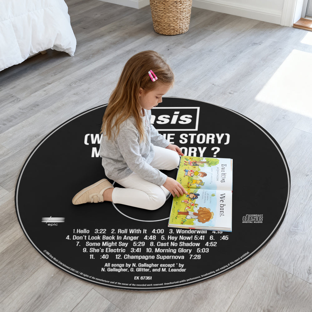 Oasis – (What's The Story) Morning Glory? Album Music CD Round Rug (Copy)