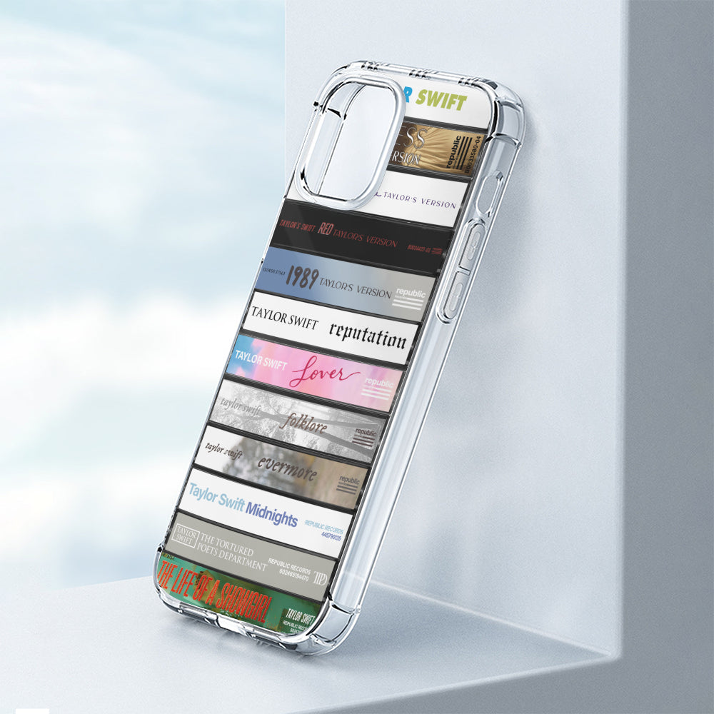 Taylor Swift Albums Cassette Collection Retro Phone Case (Taylor's Version)