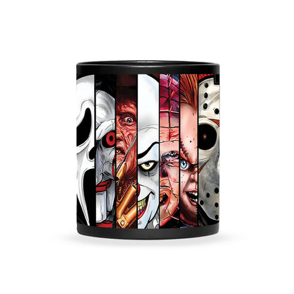 VHS Tape Halloween Movies Nostalgic Black Mug - Character Horror