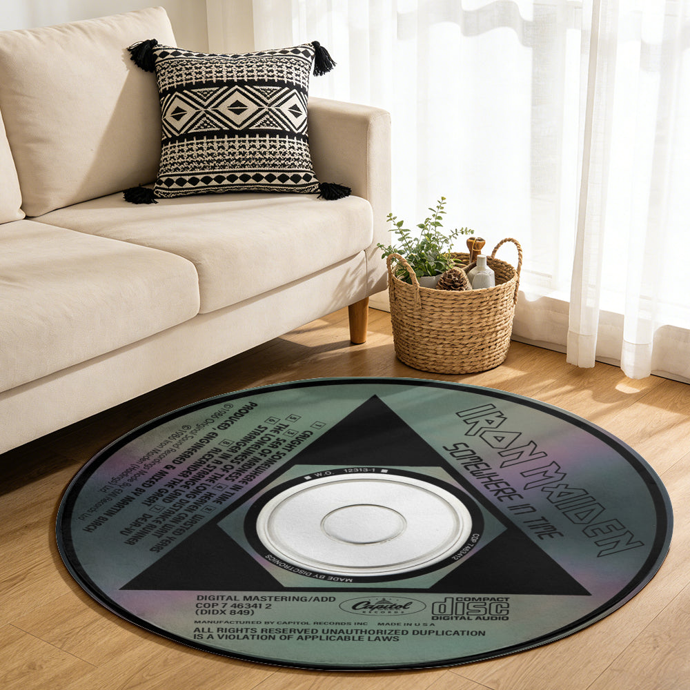 IM - Somewhere in Time Album Music CD Round Rug