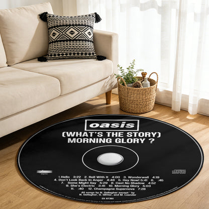 Oasis – (What's The Story) Morning Glory? Album Music CD Round Rug (Copy)