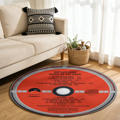 Motley Crue - Shout at the Devil Album Music CD Round Rug