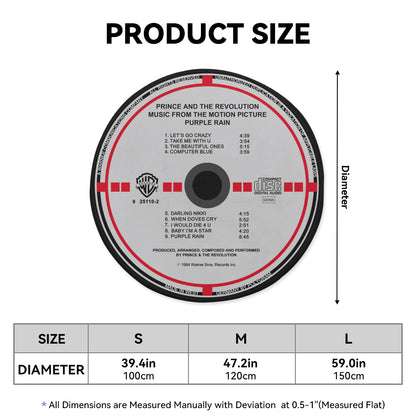 Prince And The Revolution – Purple Rain Album Music CD Round Rug
