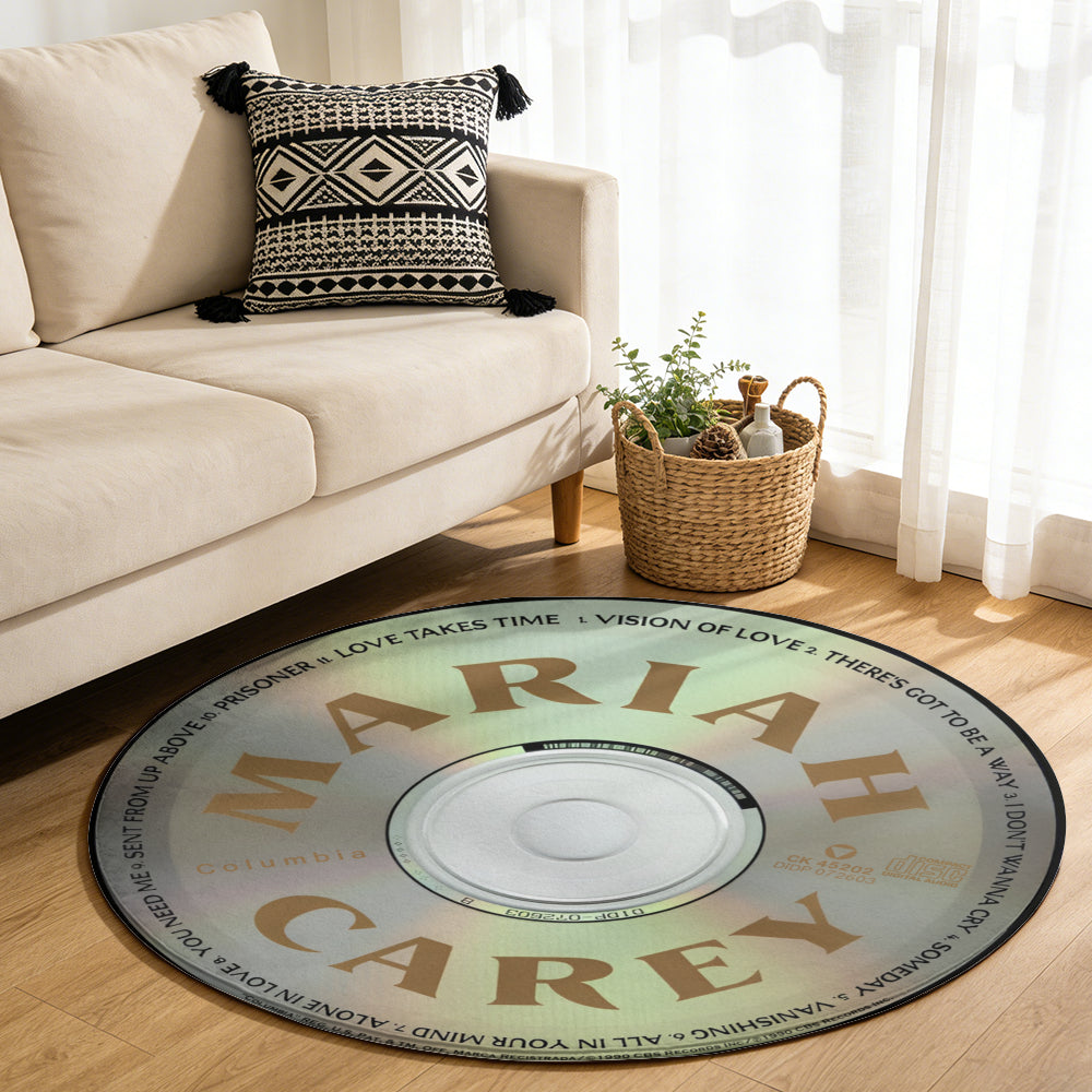 Mariah Carey - Debut Album Music CD Round Rug