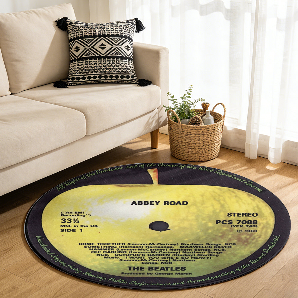 The Beatles – Abbey Road Album Music LD Round Rug
