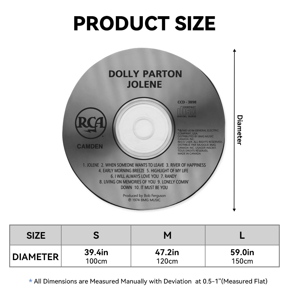 Jolene - Dolly Parton Album Music CD Round Rug